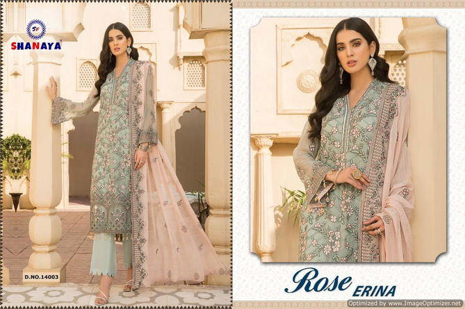 Shanaya Rose Erina Georgette Festive Wear Heavy Pakistani Salwar Kameez Collection